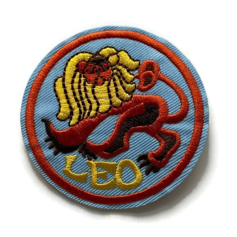 Leo Zodiac Embroidered Patch
